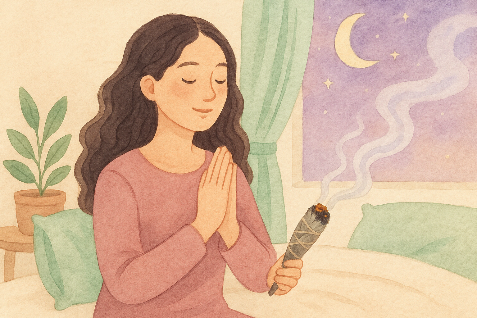 limpiar la energía antes de dormir con gratitud
